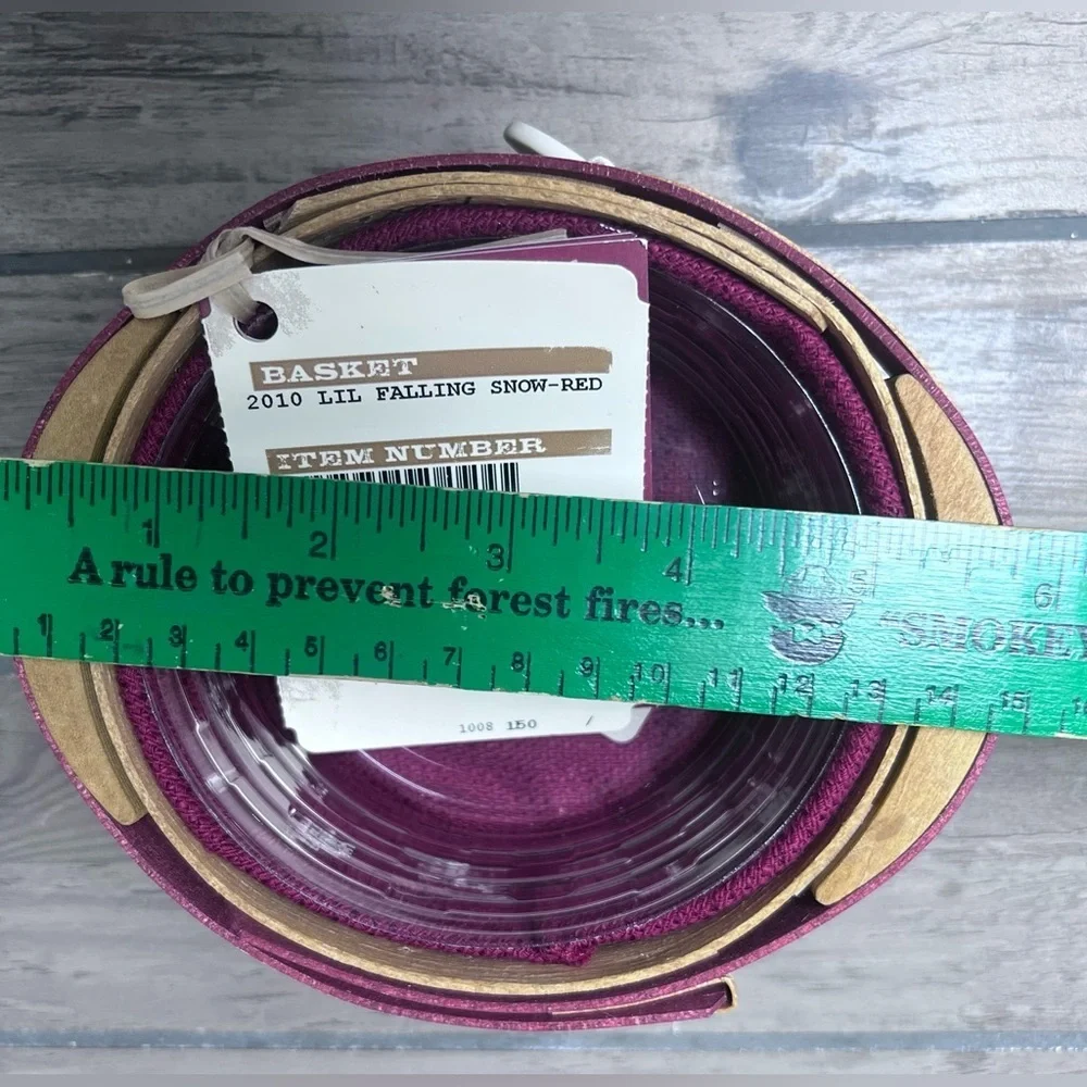 Longaberger NIB 2010 Tree‎ Trimming Little Falling Snow Basket Combo Christmas
